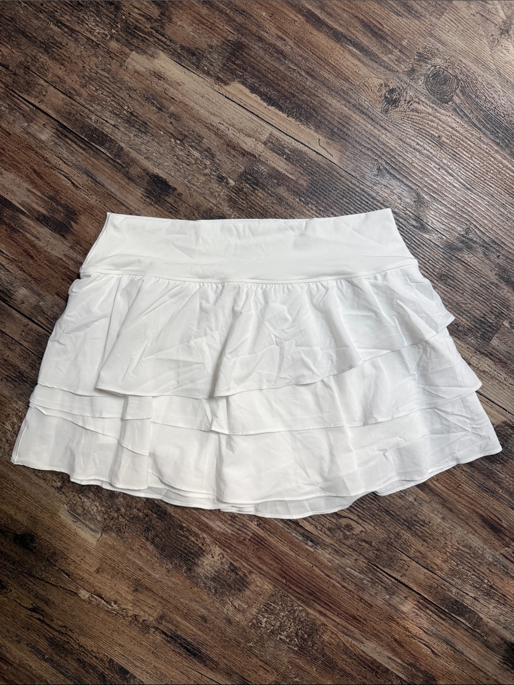 Offline BY Aeire Maggie Ruffle Tennis Skort White Size XL